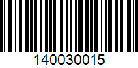 Barcode for 140030015