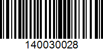 Barcode for 140030028