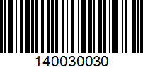 Barcode for 140030030