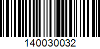 Barcode for 140030032