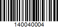 Barcode for 140040004