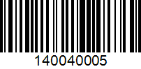 Barcode for 140040005