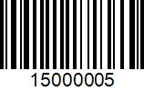 Barcode 15000005