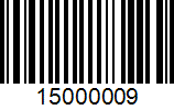 Barcode 15000009