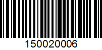 Barcode for 150020006