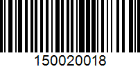 Barcode for 150020018