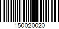 Barcode for 150020020