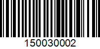 Barcode for 150030002