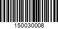 Barcode for 150030008