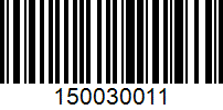 Barcode for 150030011