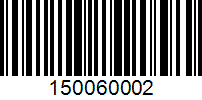 Barcode for 150060002