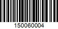 Barcode for 150060004