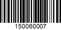 Barcode for 150060007