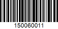 Barcode for 150060011