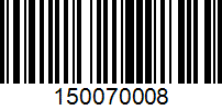 Barcode for 150070008