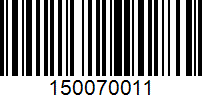 Barcode for 150070011