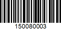 Barcode for 150080003