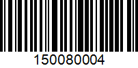 Barcode for 150080004