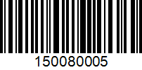 Barcode for 150080005