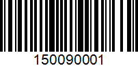 Barcode for 150090001