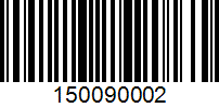 Barcode for 150090002