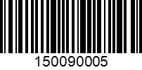 Barcode for 150090005