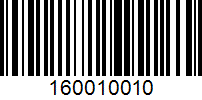 Barcode for 160010010