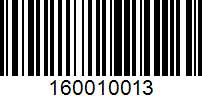 Barcode for 160010013