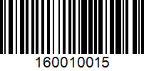 Barcode for 160010015