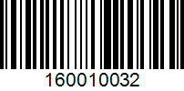 Barcode for 160010032