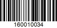 Barcode for 160010034