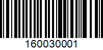 Barcode for 160030001