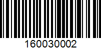 Barcode for 160030002