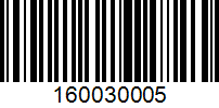 Barcode for 160030005