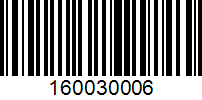 Barcode for 160030006