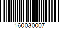 Barcode for 160030007