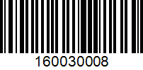 Barcode for 160030008