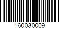 Barcode for 160030009