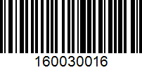 Barcode for 160030016