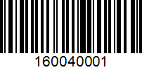 Barcode for 160040001