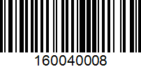 Barcode for 160040008