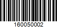 Barcode for 160050002