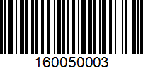 Barcode for 160050003