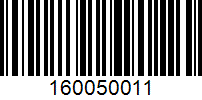 Barcode for 160050011