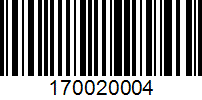 Barcode for 170020004