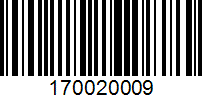 Barcode for 170020009