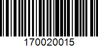 Barcode for 170020015