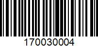 Barcode for 170030004