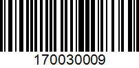 Barcode for 170030009