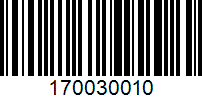 Barcode for 170030010